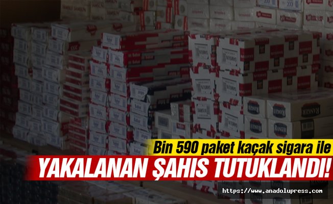 Bin 590 Paket Kaçak Sigara ile Yakalanan Şahıs Tutuklandı!
