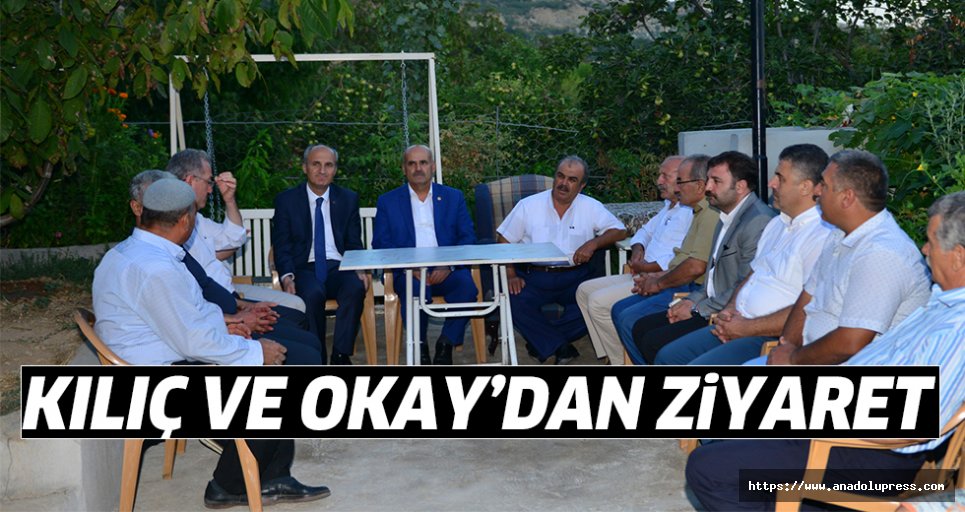 Milletvekili Kılıç ve Başkan Okay, kırsal mahalleleri ziyaret etti