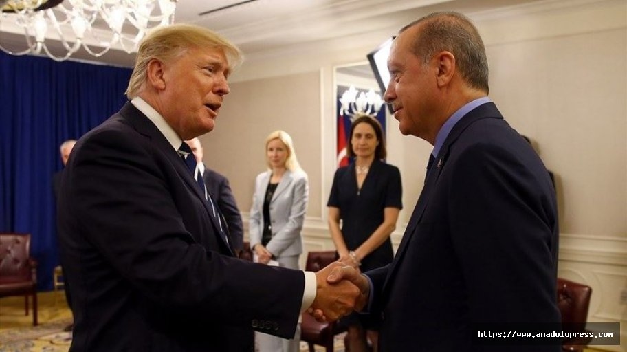 ABD Başkanı Donald Trump Cumhurbaşkanı Erdoğan'la görüştü