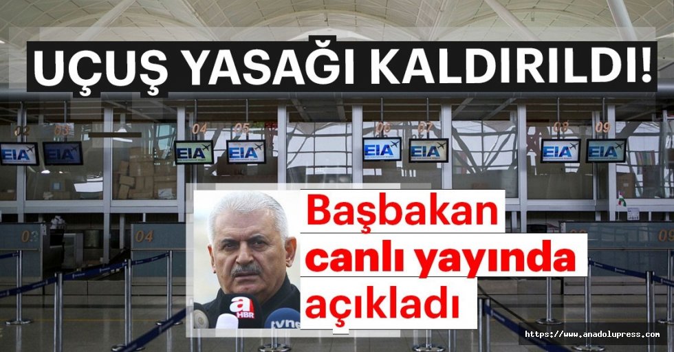 Başbakan Binali Yıldırım'dan açıklama: "Erbil'e uçuşlar açılmıştır"