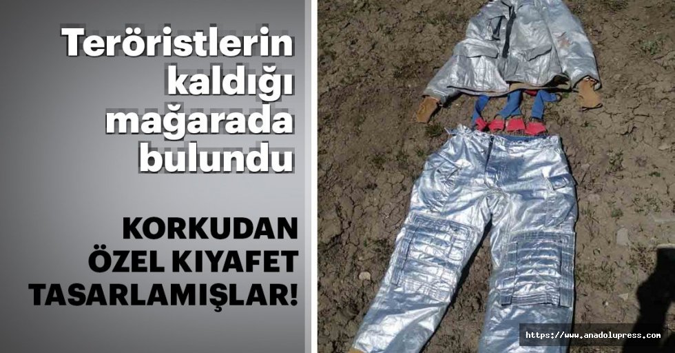  PKK'lıların özel kıyafetleri bulundu!