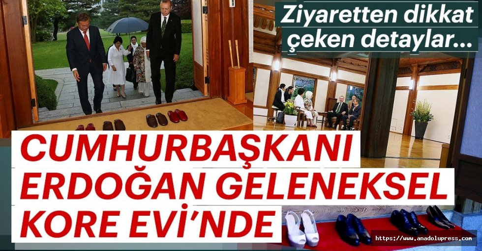 Cumhurbaşkanı Erdoğan Geleneksel Kore Evi'nde