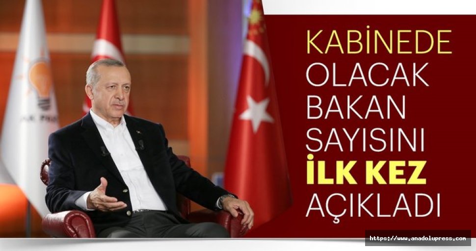 Erdoğan: Bakanlık Sayısı 20'nin Altında Olacak