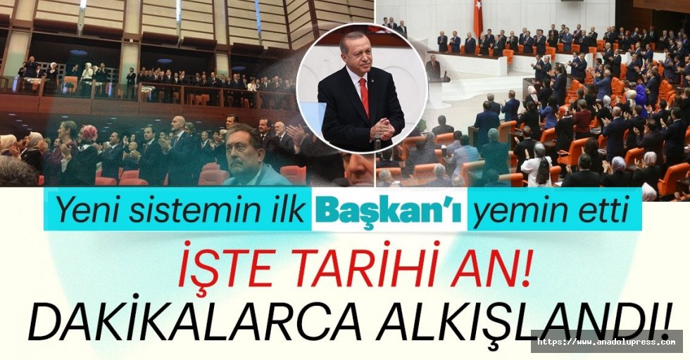 Cumhurbaşkanı Erdoğan TBMM'de yemin etti!