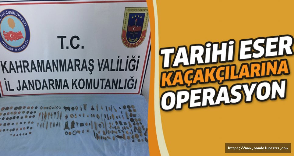 Kahramanmaraş'ta Tarihi Eser Kaçakçılarına Operasyon
