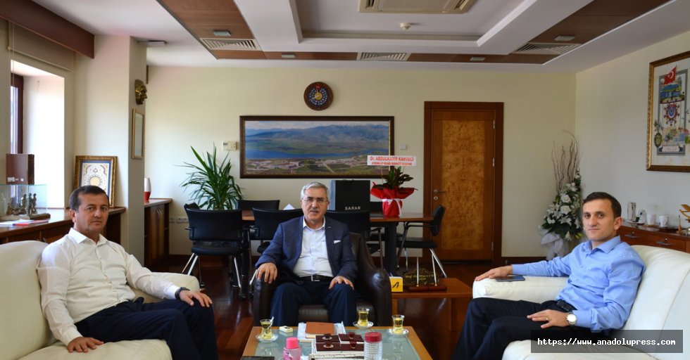 Rektör Can, Pazarcık Kaymakamı Aydın ve Belediye Başkanı Bozdağ ile İlçedeki Eğitim Çalışmalarını Değerlendirdi