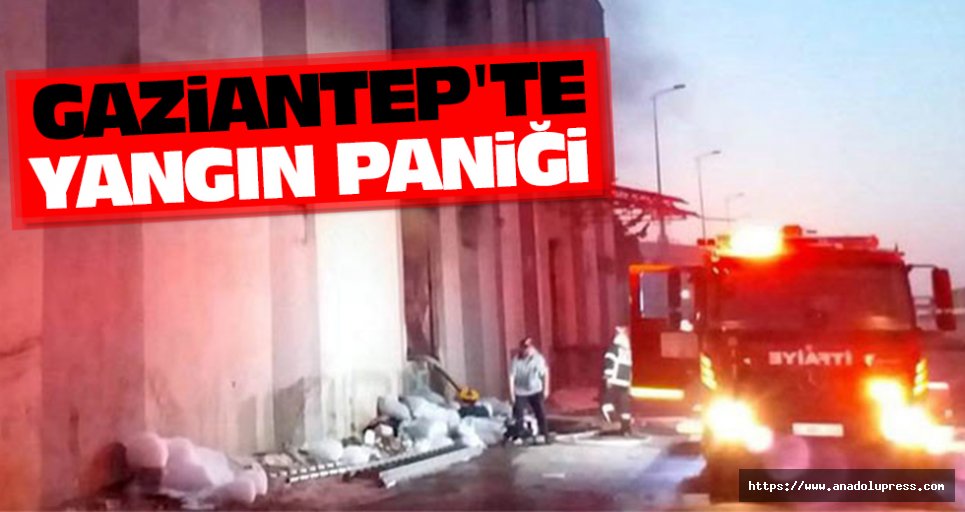 Gaziantep'te  Yangın Paniği