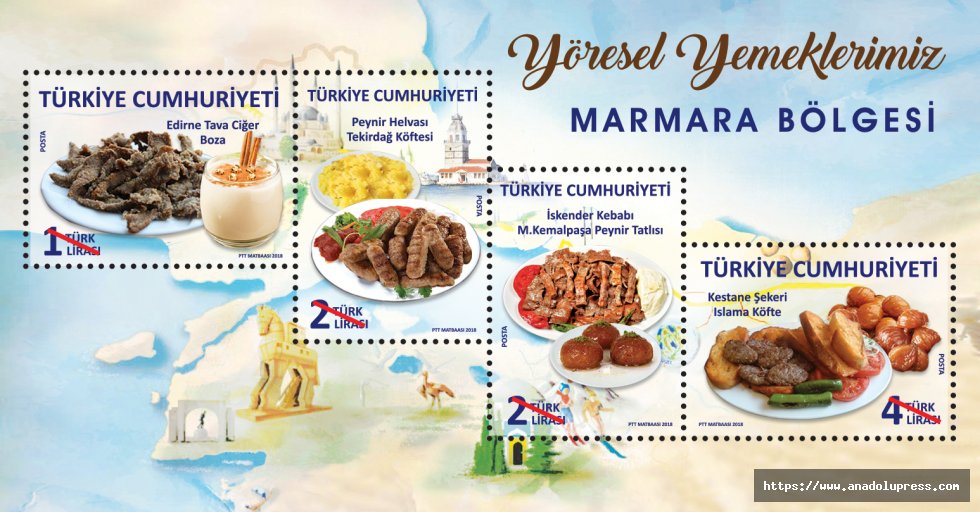 Ptt’den “Yöresel Yemeklerimiz(Marmara Bölgesi)” Konulu Anma Pulu