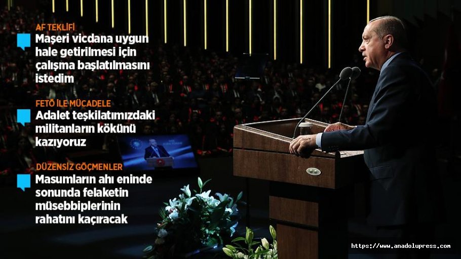 Cumhurbaşkanı Erdoğan: Yargıda Yasa Dışı Örgütlenmelere İzin Vermeyeceğiz