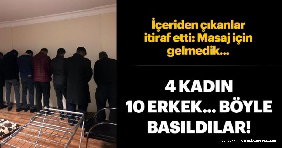 İstanbul Masaj salonuna fuhuş baskını!