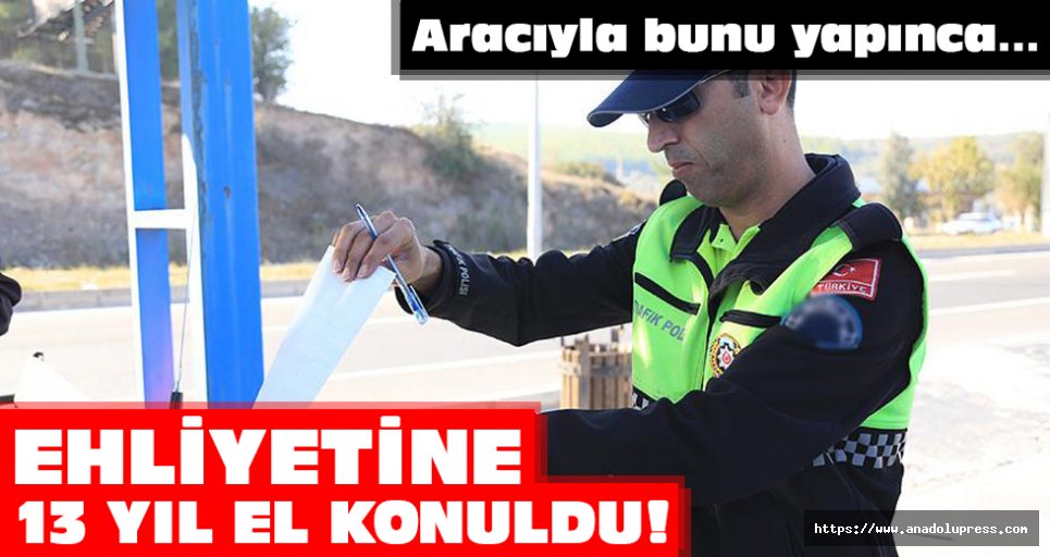 Eskişehir'de "drift" yapan alkollü sürücüye rekor ceza!