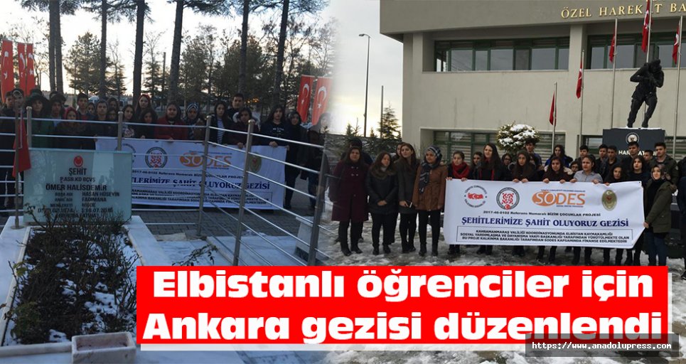 Elbistanlı öğrenciler için Ankara gezisi düzenlendi