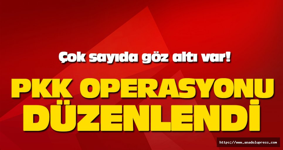 PKK operasyonu düzenlendi!