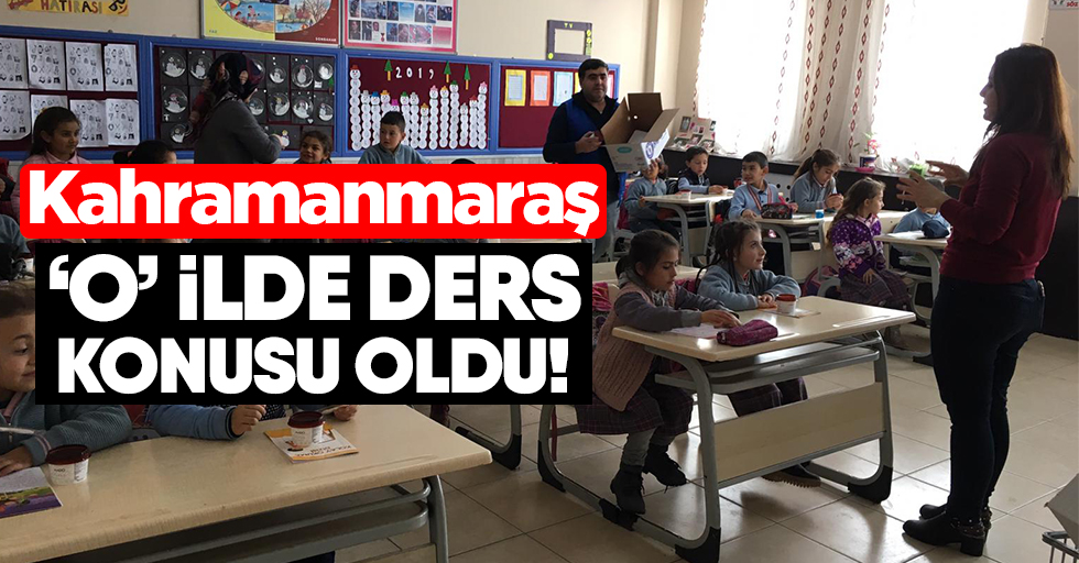 Türkiye’de 19 Okulda Kahramanmaraş Dersi İşlendi