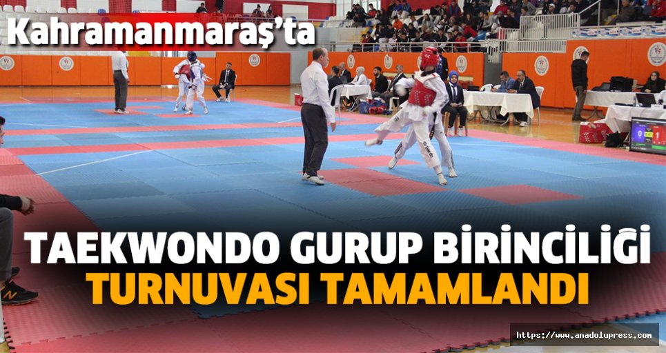Taekwondo Gurup Birinciliği Turnuvası Tamamlandı