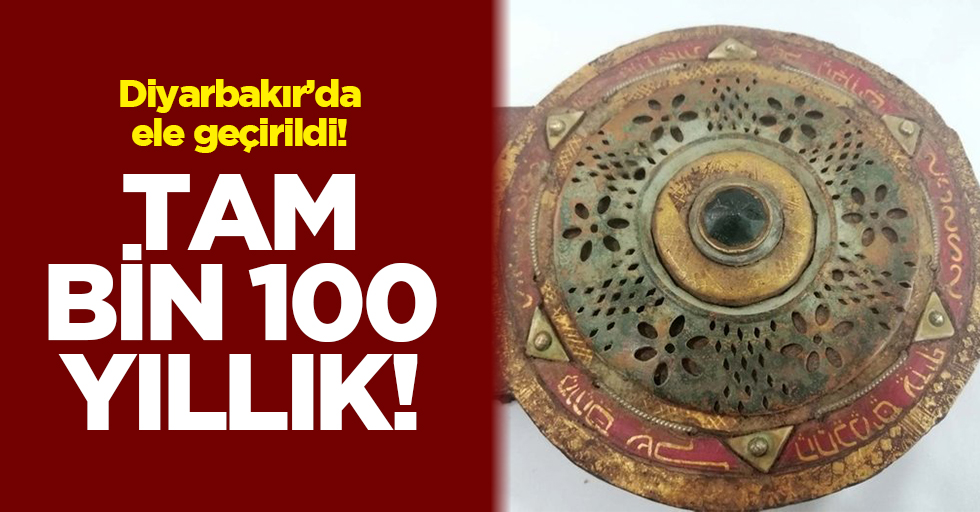 Diyarbakır'da altın yazmalı 1100 yıllık kitap ele geçirildi