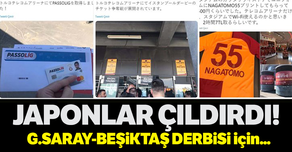 Japonya'da Galatasaray - Beşiktaş çılgınlığı