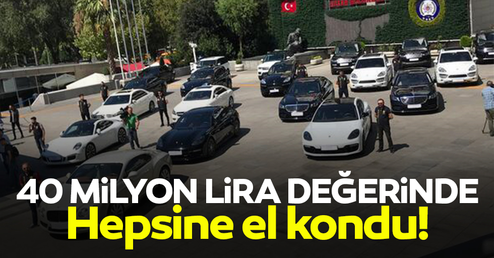 İstanbul'da 40 milyon liralık kaçak lüks araç operasyonu