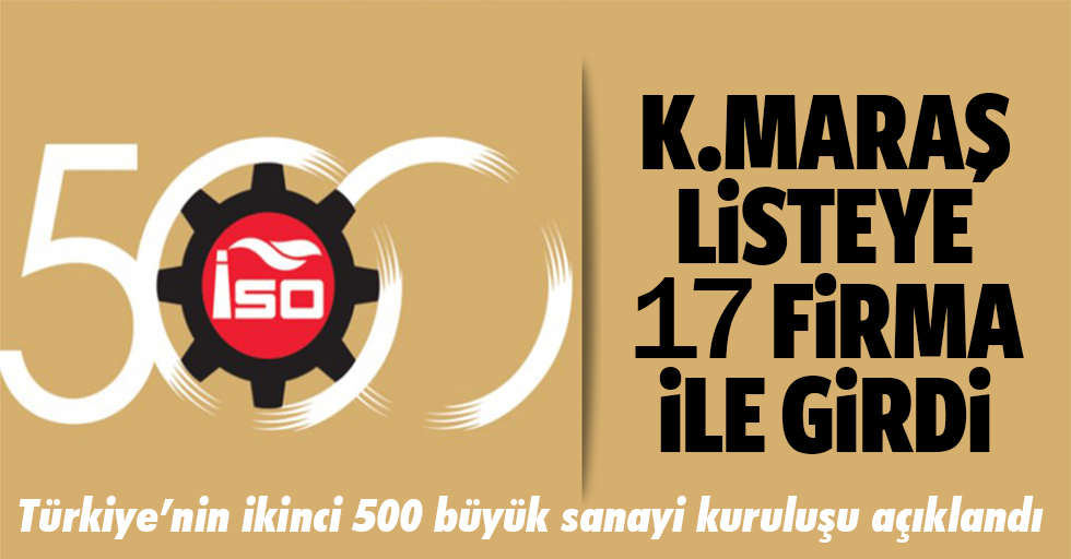 Türkiye’nin ikinci 500 büyük sanayi kuruluşu açıklandı!