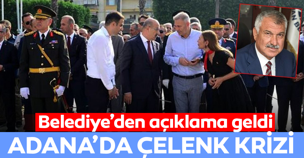 Adana'da çelenk krizi