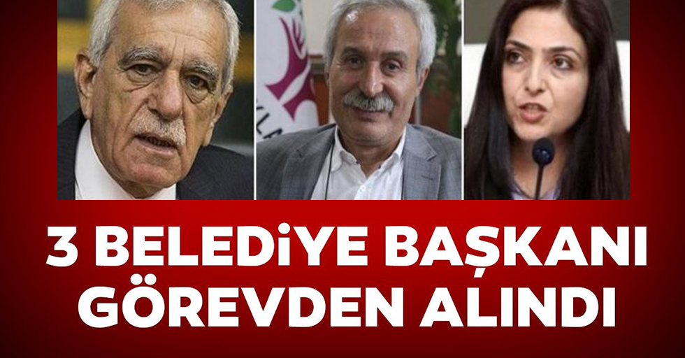 Diyarbakır, Van ve Mardin'de belediye başkanları görevden alındı, valiler kayyım atandı