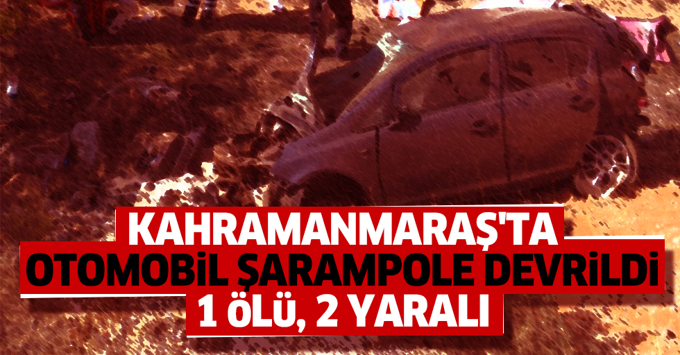 Kahramanmaraş'ta Otomobil Şarampole Devrildi: 1 Ölü, 2 Yaralı