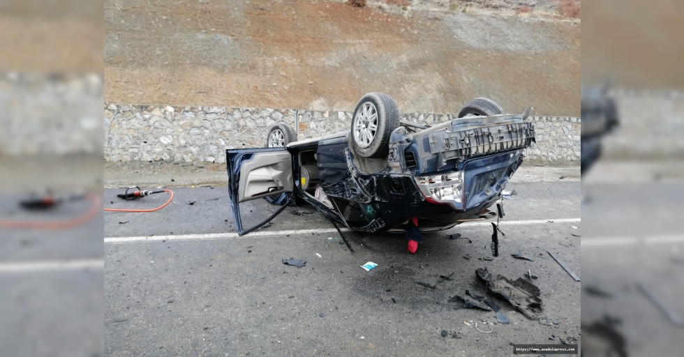 Kahramanmaraş'ta otomobil devrildi: 1 ölü, 1 yaralı