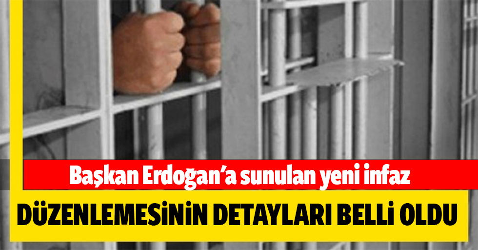Başkan Erdoğan'a sunulan yeni infaz düzenlemesinin detayları belli oldu
