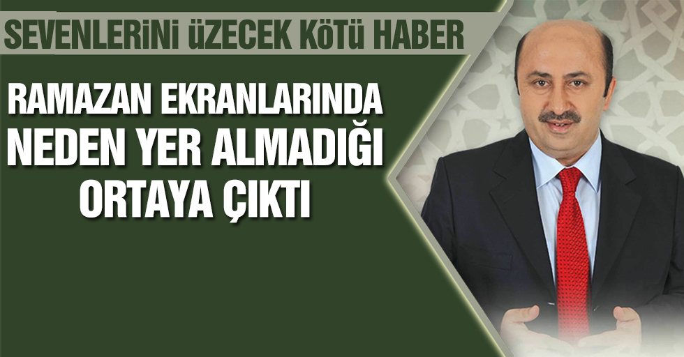 Ramazan ekranlarının sevilen ismi Ömer Döngeloğlu'nun koronavirüse yakalandığı ortaya çıktı