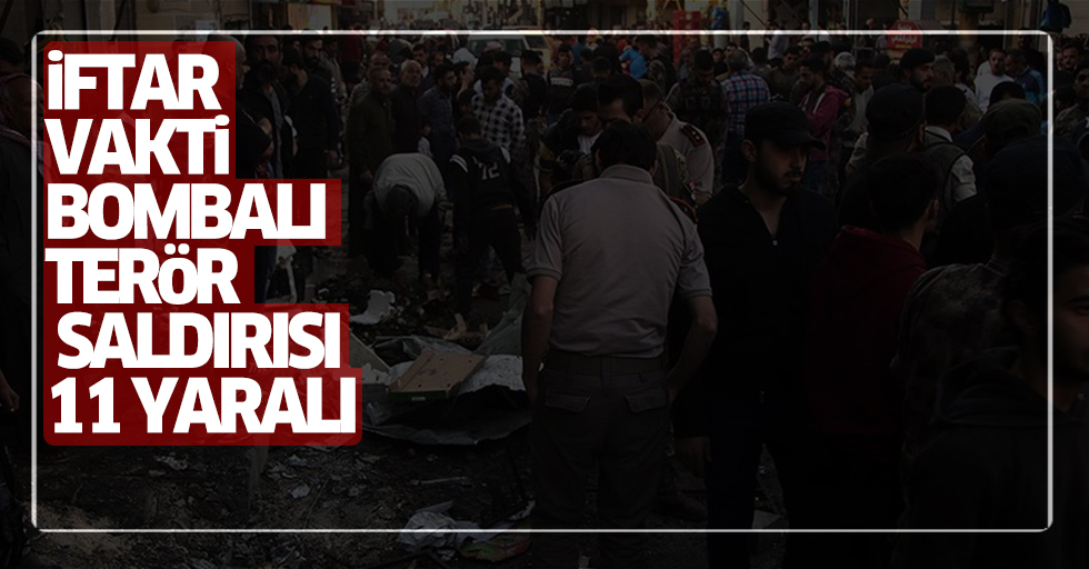 Bab'da iftar vakti bombalı terör saldırısı: 11 yaralı