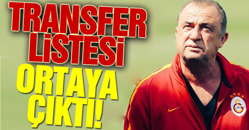 Galatasaray'ın transfer listesi ortaya çıktı!