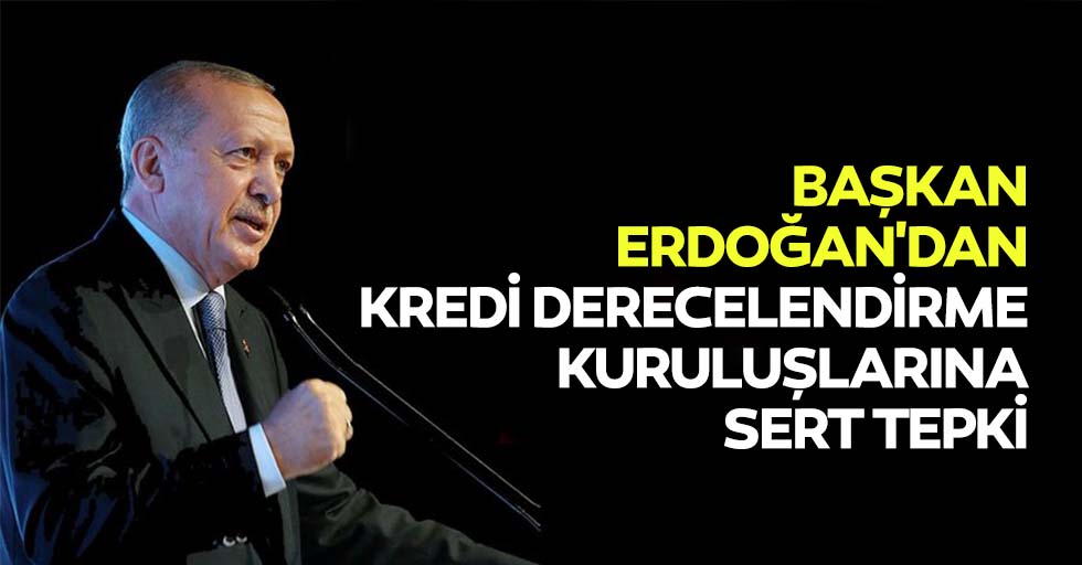 Başkan Erdoğan'dan kredi derecelendirme kuruluşlarına sert tepki