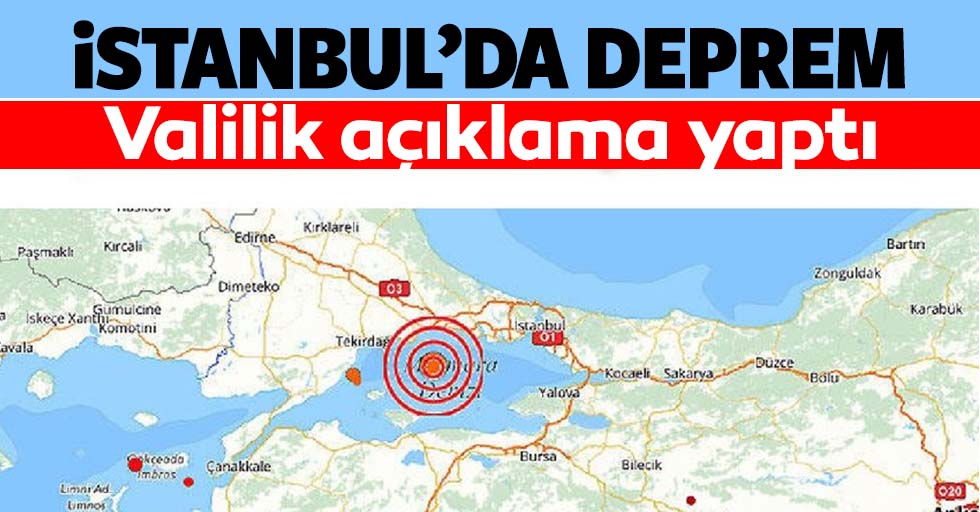 İstanbul deprem oldu!
