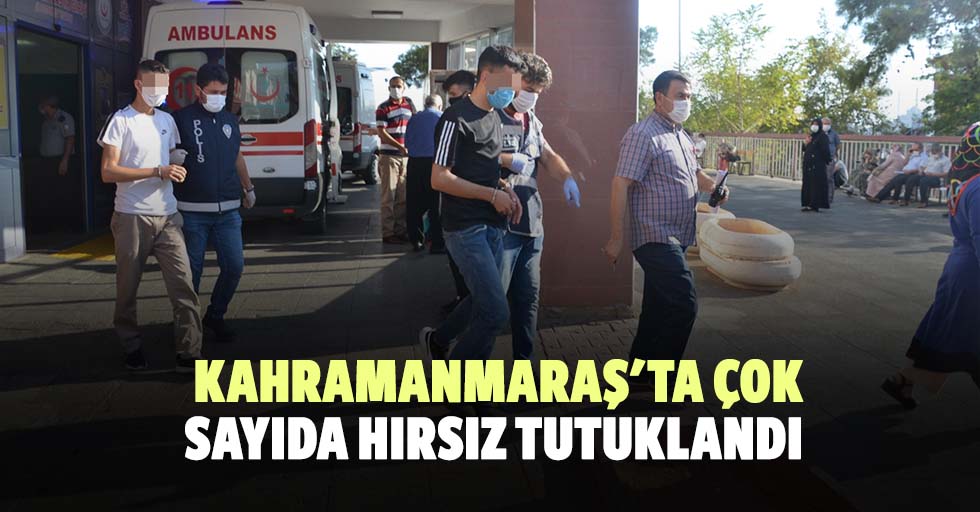 Kahramanmaraş'ta çok sayıda hırsız tutuklandı