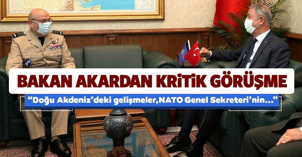 Milli Savunma Bakanı Hulusi Akar'dan kritik NATO görüşmesi