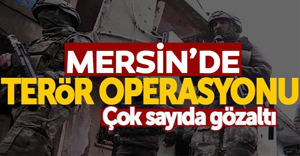Mersin'de terör örgütü DEAŞ operasyonunda 10 zanlı yakalandı