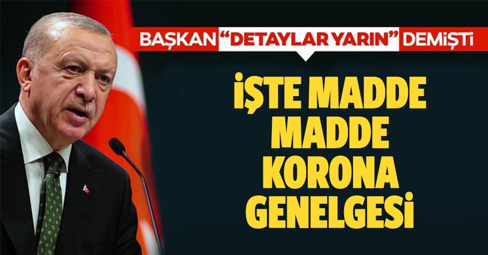 Başkan Erdoğan'ın işaret ettiği genelge yayınlandı! İşte İçişleri Bakanlığı korona genelgesi