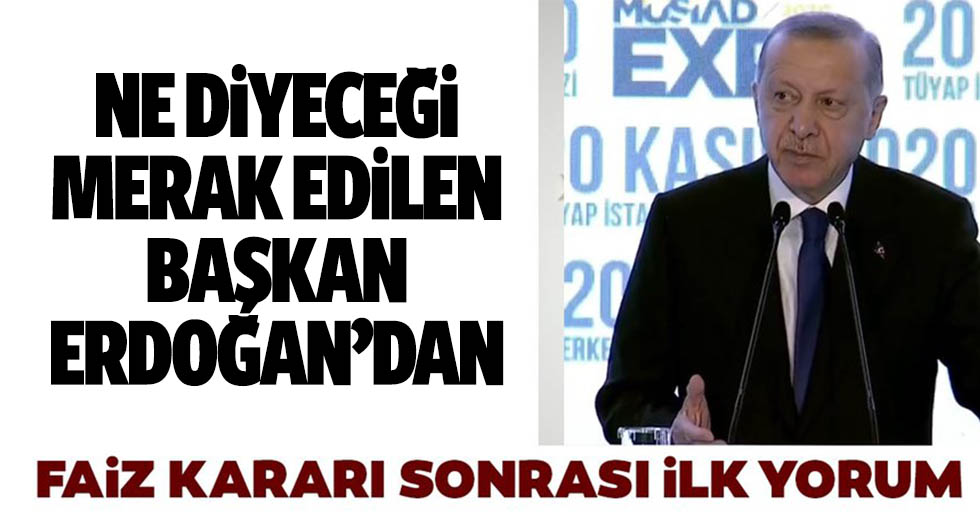Merkez Bankası'nın faiz kararı ile ilgili Erdoğan'dan ilk yorum