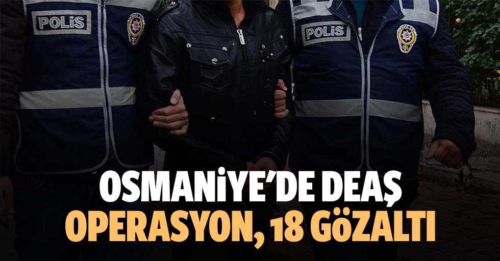 Osmaniye'de DEAŞ operasyon, 18 gözaltı