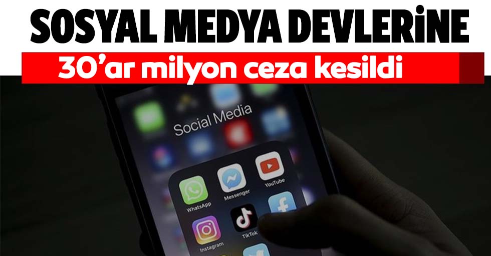 Temsilci atamayan sosyal medya şirketlerine ceza kesildi