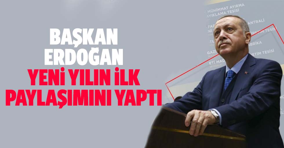 Başkan Erdoğan 2021'in ilk paylaşımını yaptı: Hedeflerimize kararlılıkla yürüyeceğiz