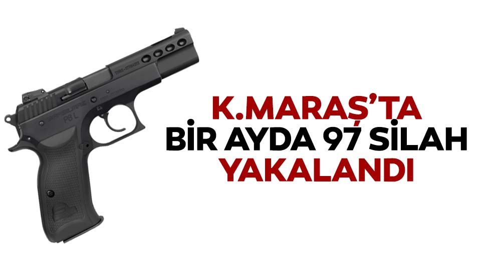 Kahramanmaraş'ta bir ayda 97 silah yakalandı