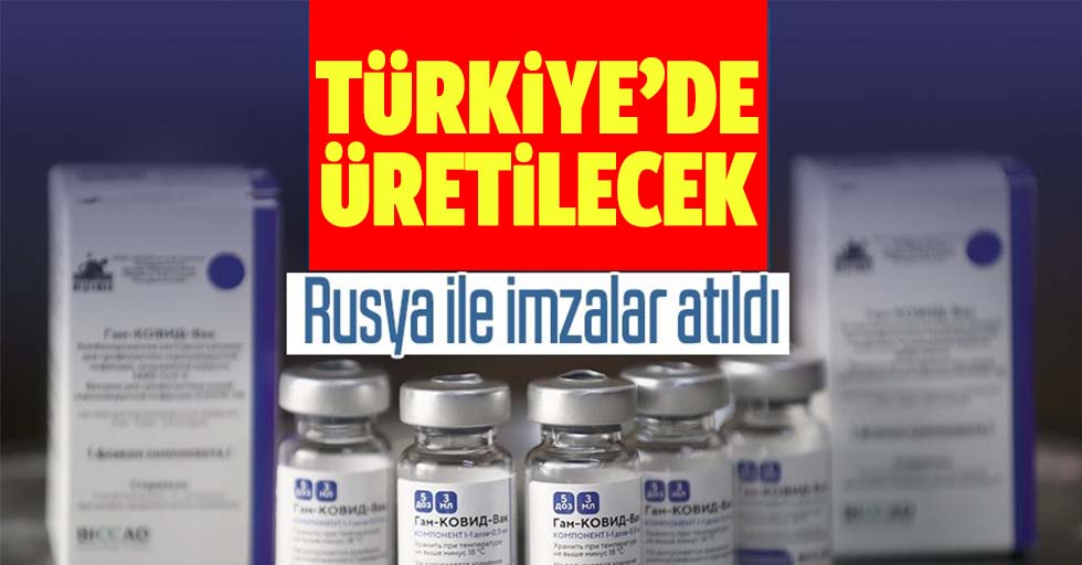 Rusya açıkladı: Sputnik-V aşısının Türkiye'de üretimi için imzalar atıldı! Hem iç pazara hem diğer ülkelere verilecek