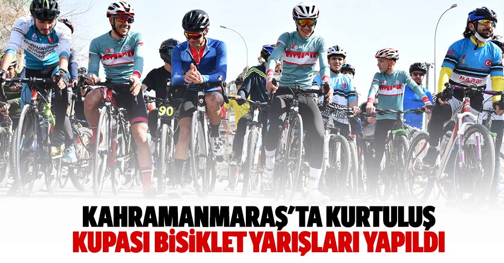 Kahramanmaraş'ta kurtuluş kupası bisiklet yarışları yapıldı