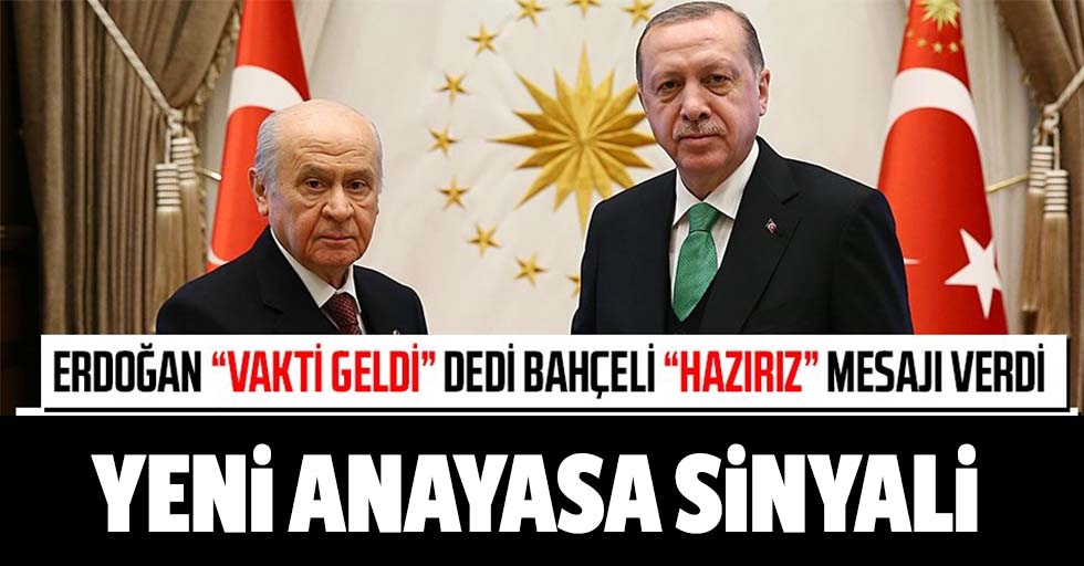 MHP lideri Devlet Bahçeli'den Başkan Erdoğan'ın "yeni anayasa" açıklamasına destek