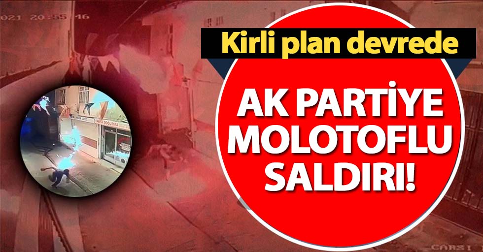 Diyarbakır'da AK Parti İlçe Başkanlığına molotofla saldırdılar!