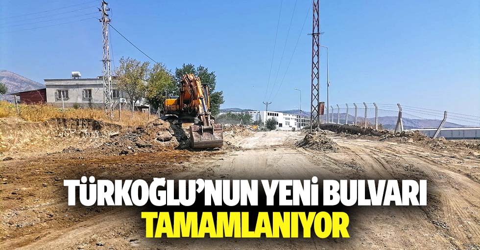 Türkoğlu’nun yeni bulvarı tamamlanıyor
