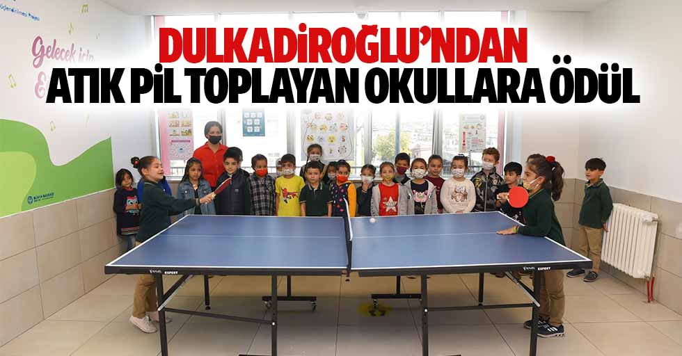 Dulkadiroğlu’ndan Atık Pil Toplayan Okullara Ödül
