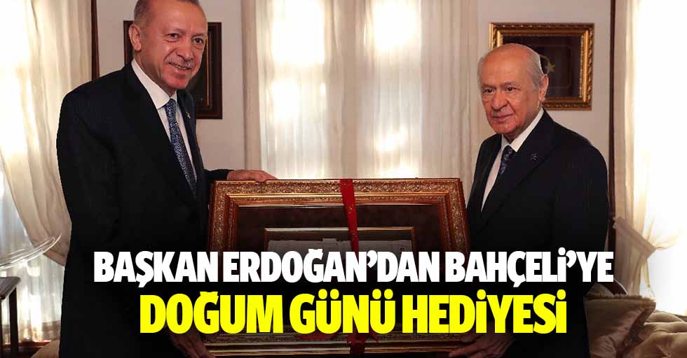 Başkan Erdoğan’dan Bahçeli’ye doğum günü hediyesi