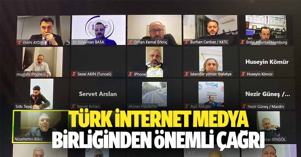 Türk İnternet Medya Birliğinden Önemli Çağrı